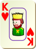 Bordered King Of Hearts Clip Art